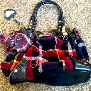Juicy couture plaid purse/bag